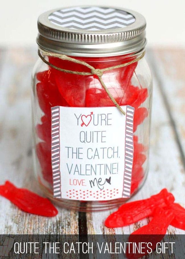 Colorful Swedish Fish Jar Gift