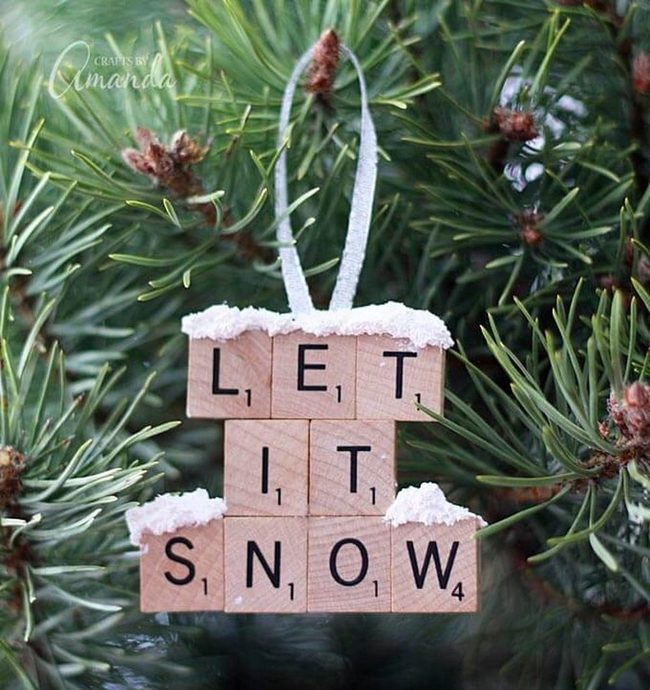 Personalized Scrabble Tile Ornaments