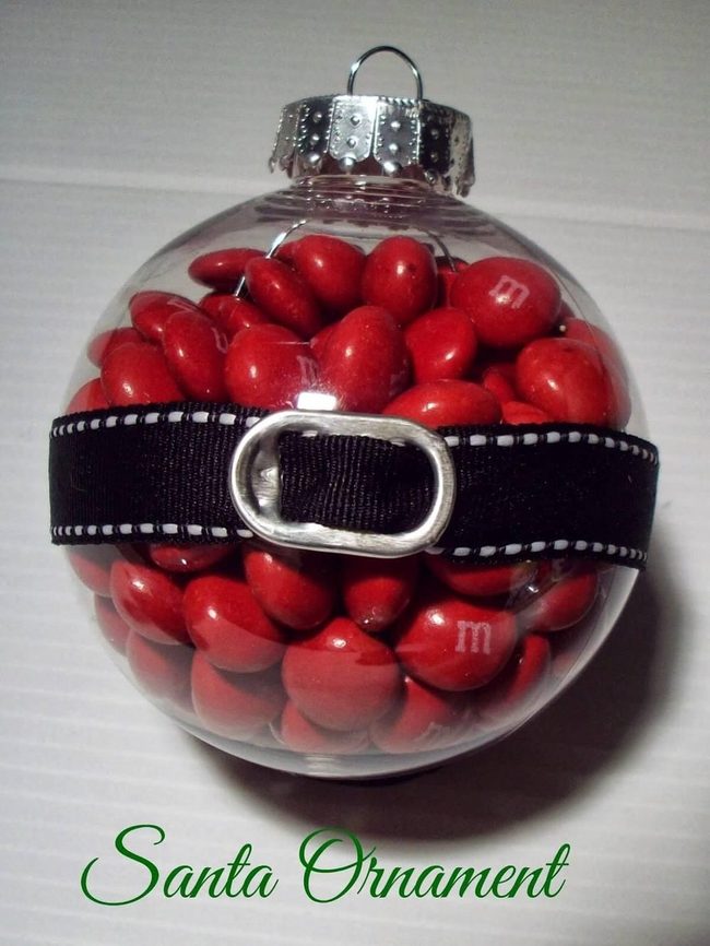 Candy-Filled Glass Ornaments