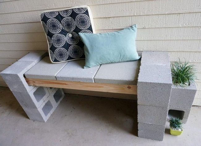 Gray Concrete Blocks, Soft Cushions