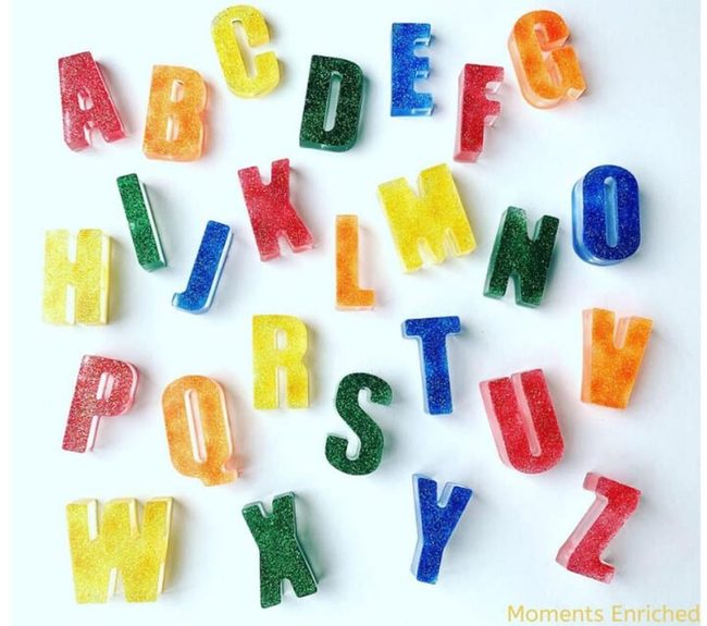 Colorful Resin Letters For Kids