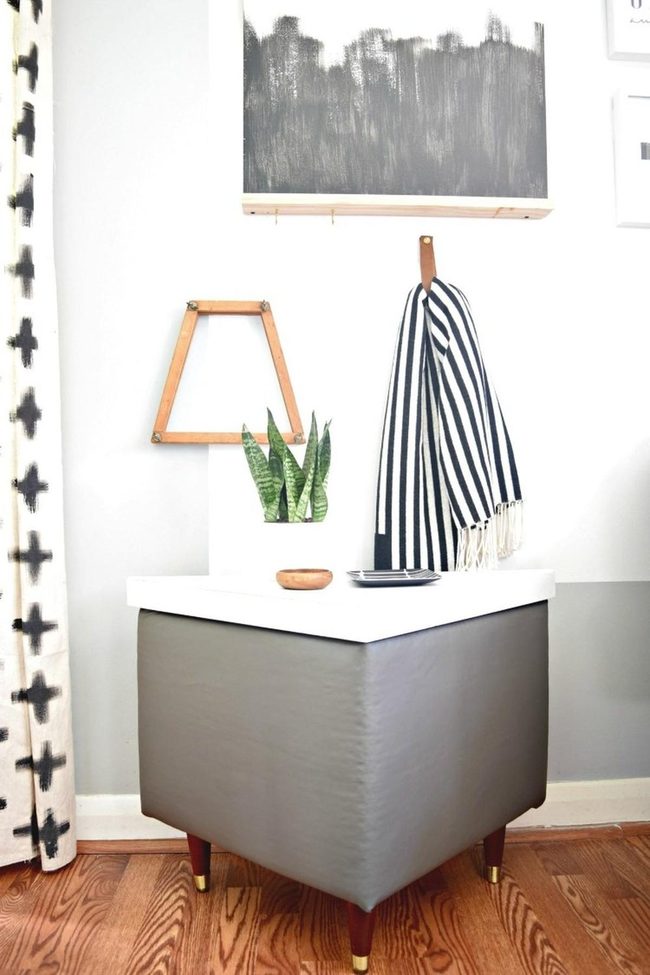 Monochrome Plants And Geometric Lines
