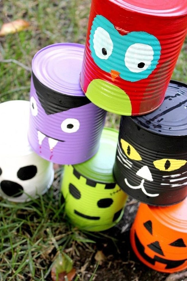 Spooky Tin Can Toss