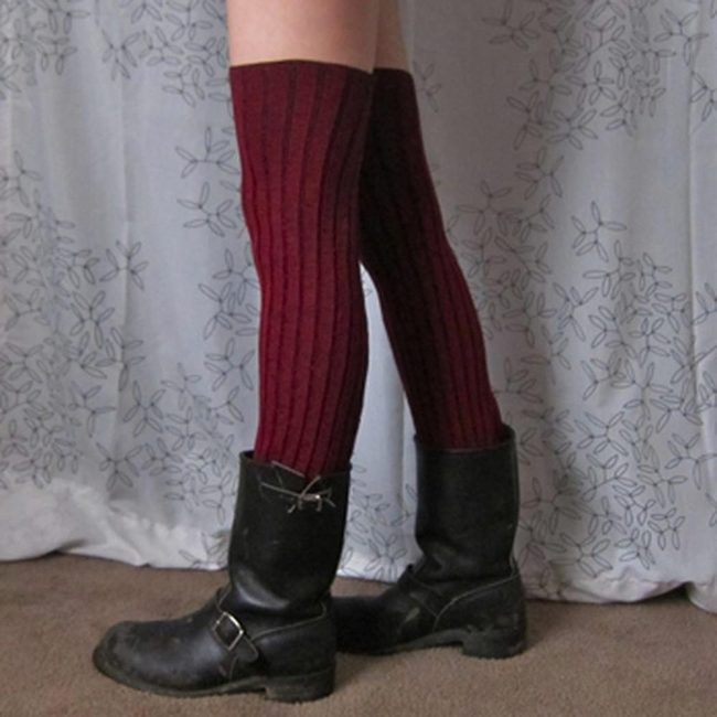 Red Socks, Buckled Boots