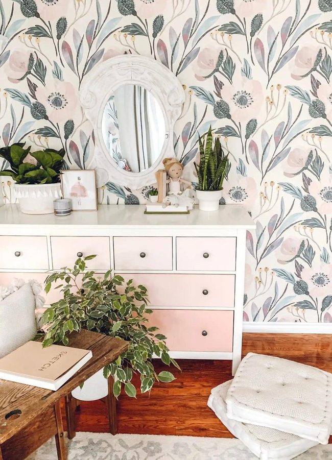 Pink Ombre Ikea Hemnes Dresser
