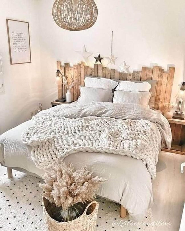 Raw Wood Bedroom Statement