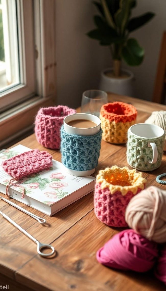Handmade Cotton Cup Warmers
