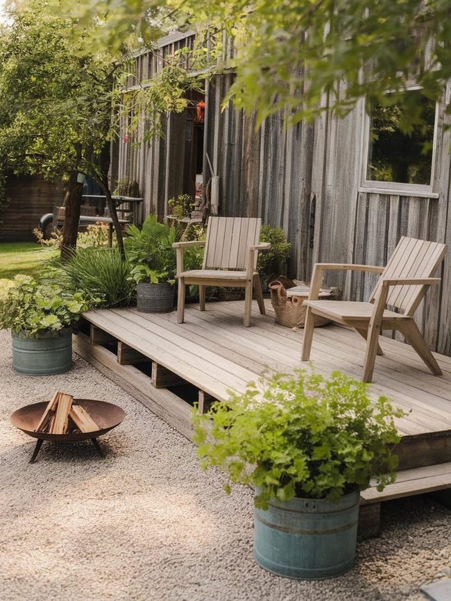 Wooden Stairs To Seating
