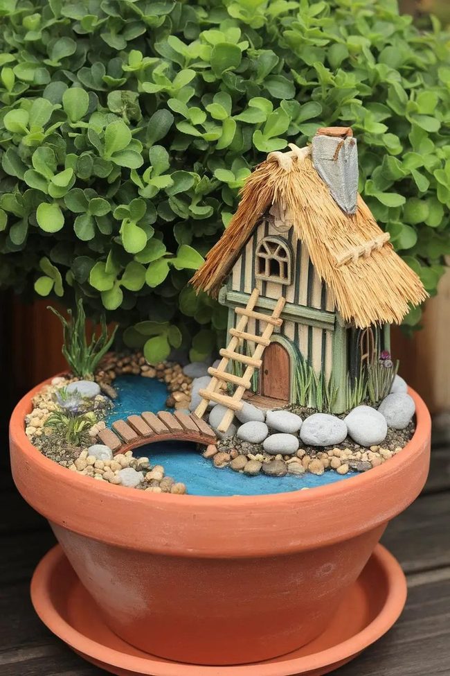 Stacked Terracotta Miniature World