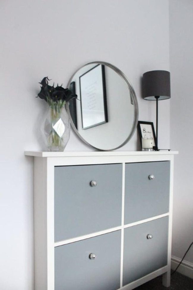 Light Gray Bedroom Silver Hardware