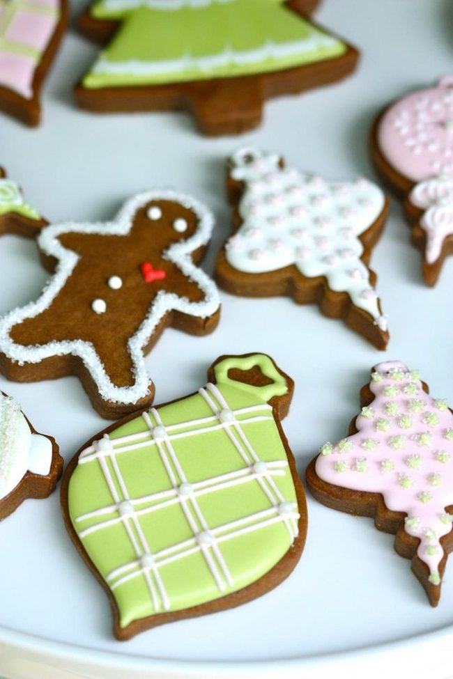 Red Heart Gingerbread Cookies