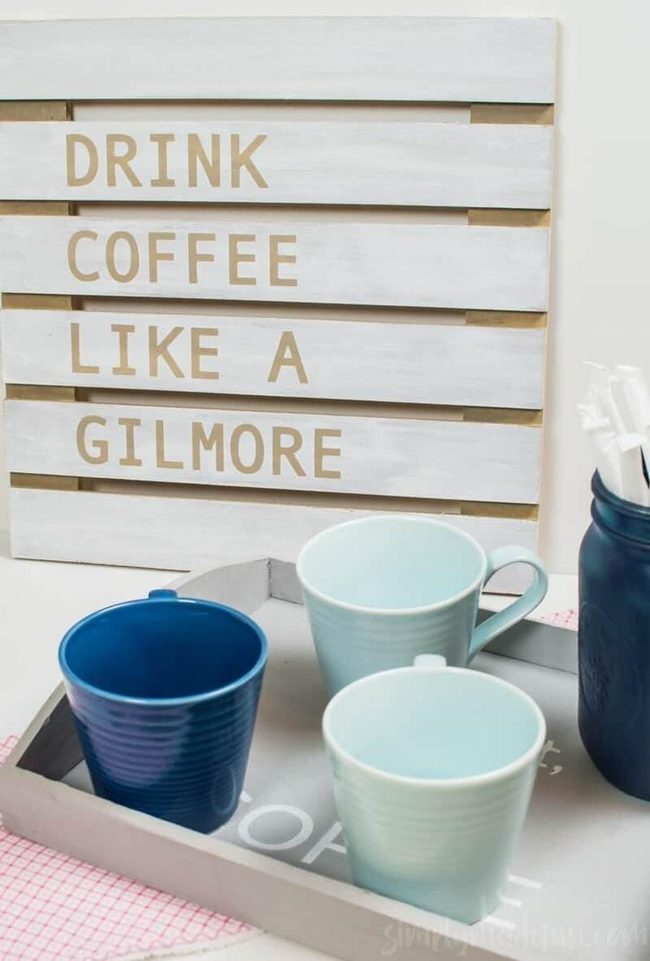 Wooden Pallet Coffee Corner