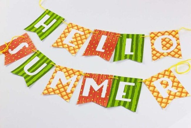 Colorful Fruit Summer Banner