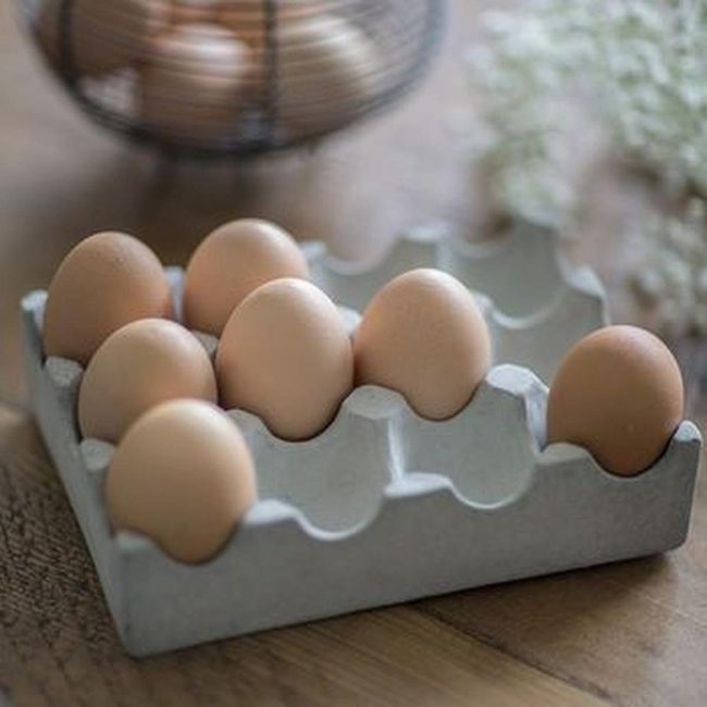 Textured Ceramic Egg Display