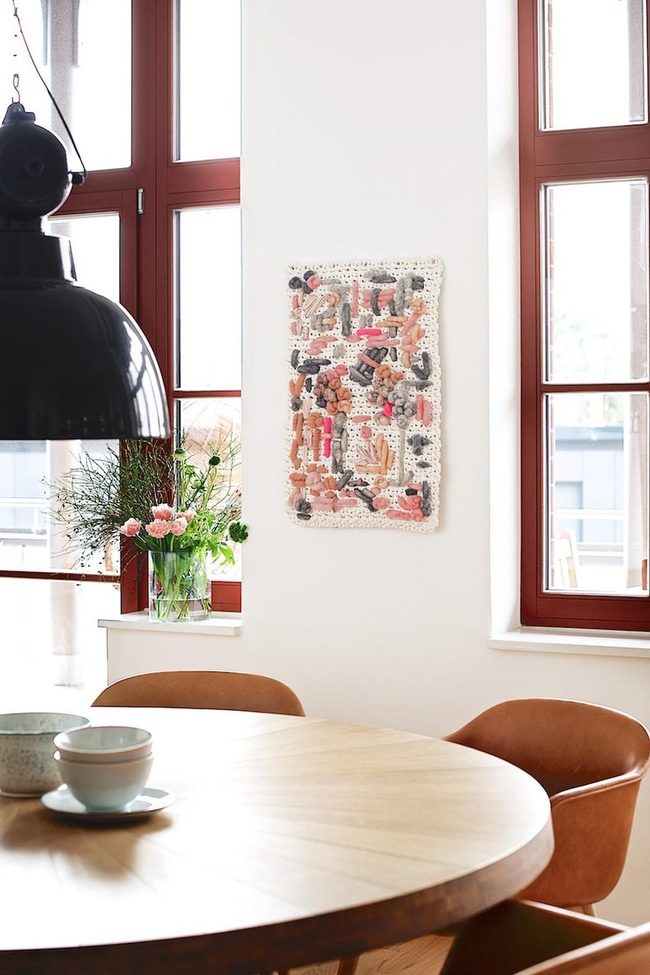 Sunlit Wood And Soft Pink Walls