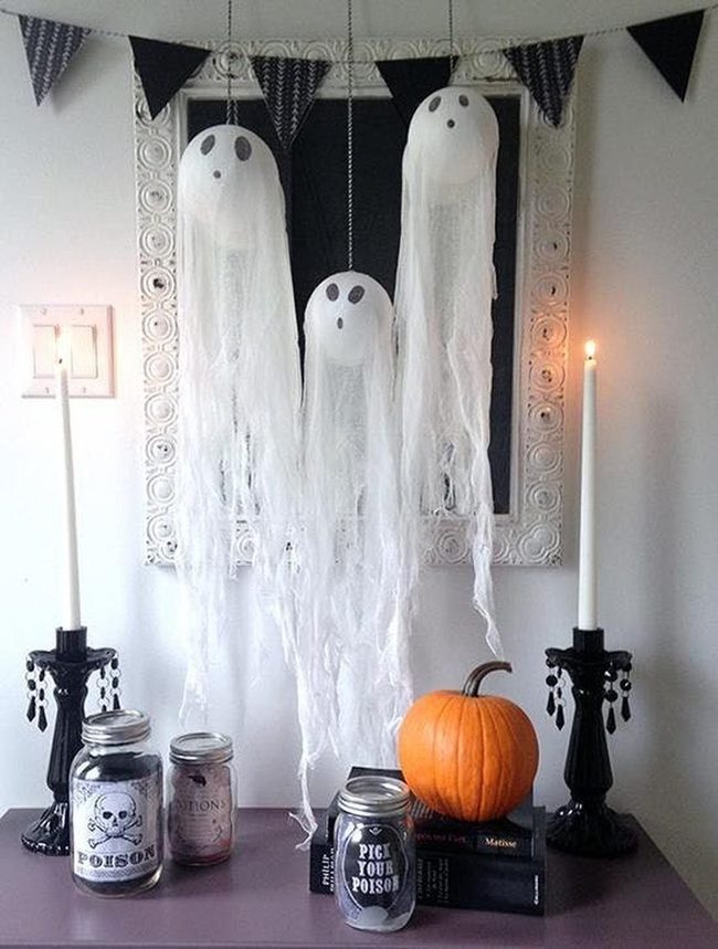 White Balloon Ghosts Overhead