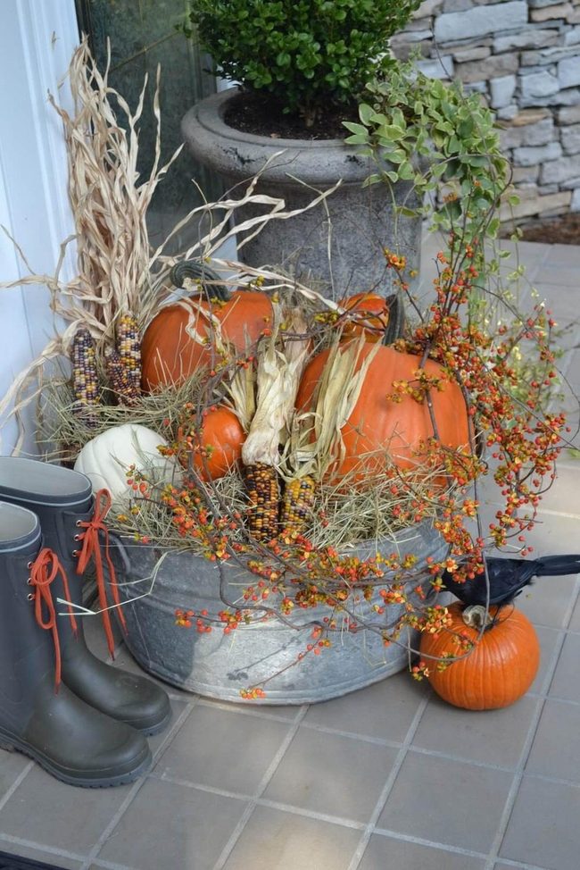 Galvanized Metal Harvest Abundance