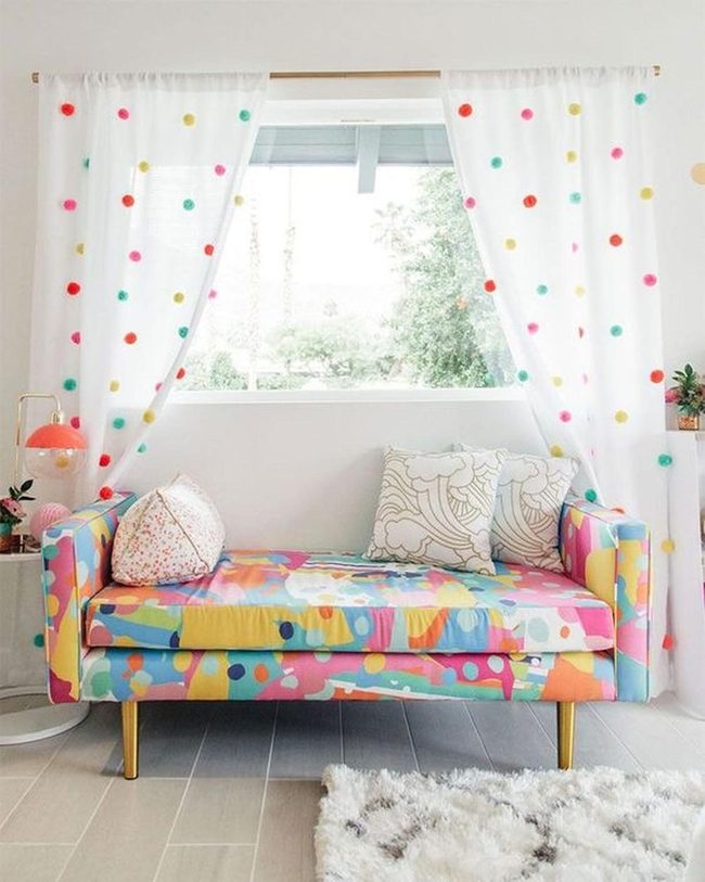 Spotted Curtains, Patterned Couch Joy