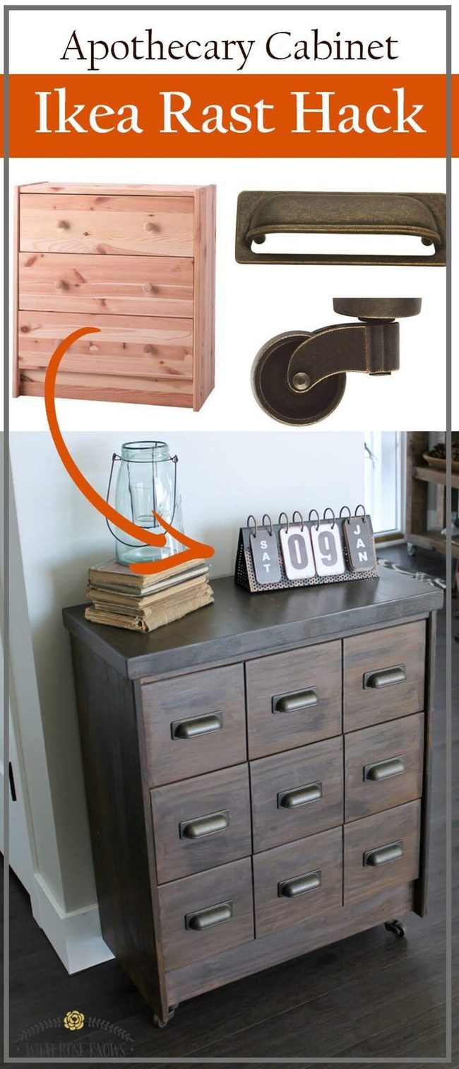Wall-Mounted Desk Nine Drawers