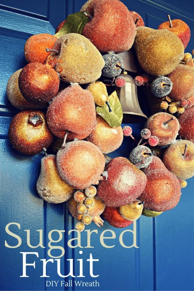 Candied Fruit Door Wreath