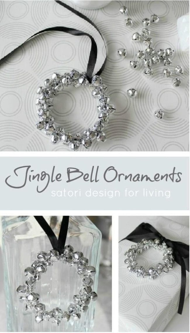 Silver Jingling Bell Ornaments