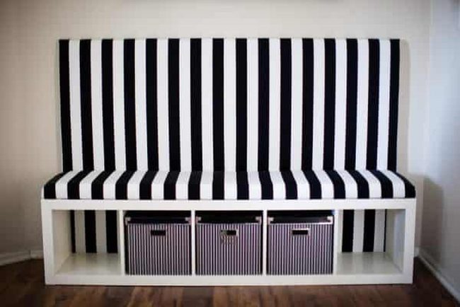 Striped Banquette From Kallax Systems