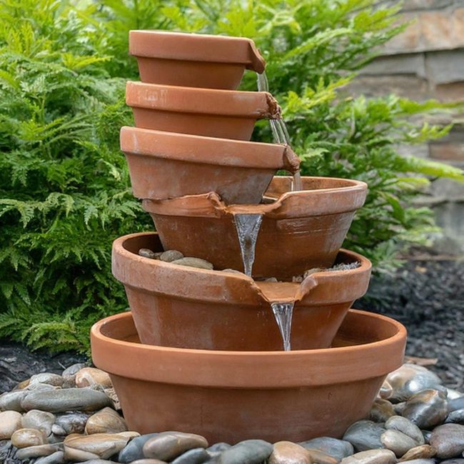 Water Fountain Weekend Patio Project