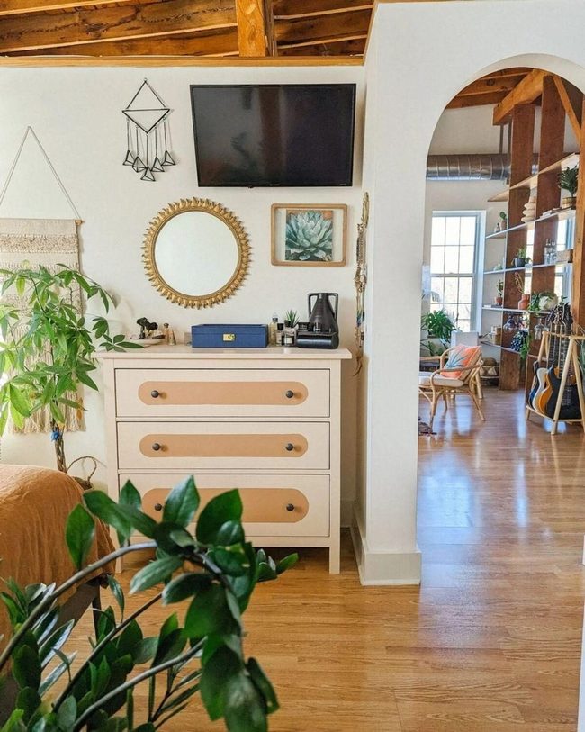 Soft Pastels Meet Boho Greenery