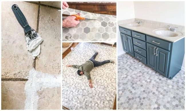 Vinyl Over Tiles Quick Fix