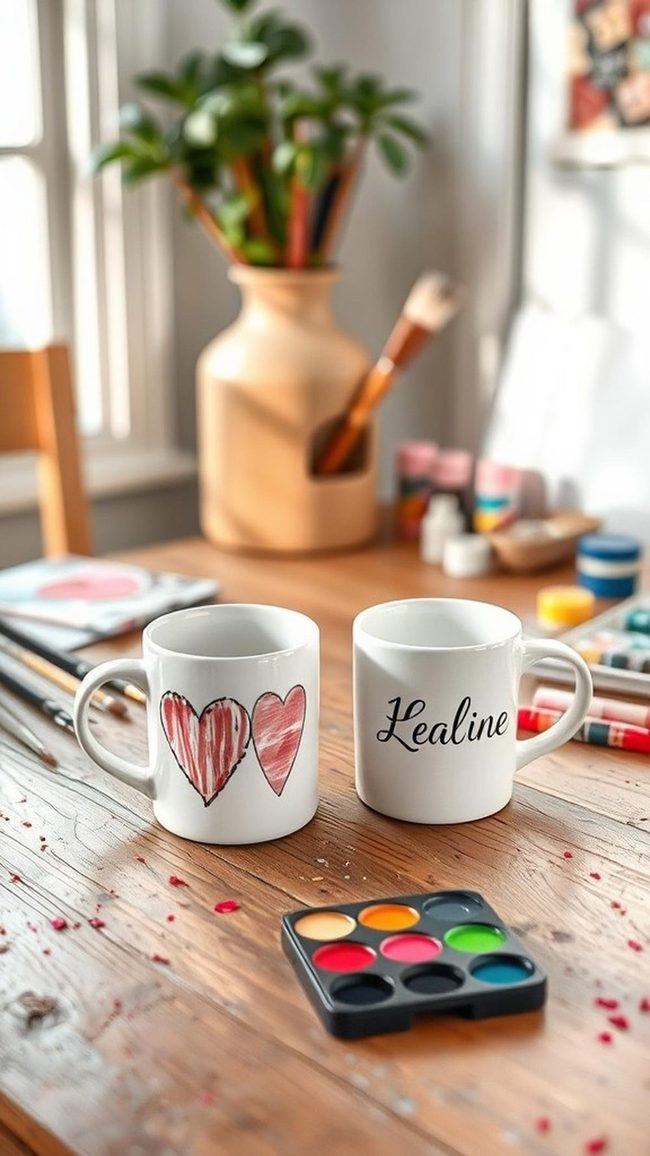 Hand-Painted Ceramic Mugs