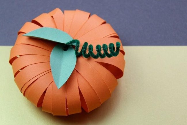 Orange Paper Pumpkin Curves