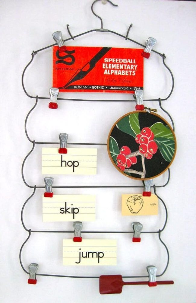 Clipped Art On Metal Wire