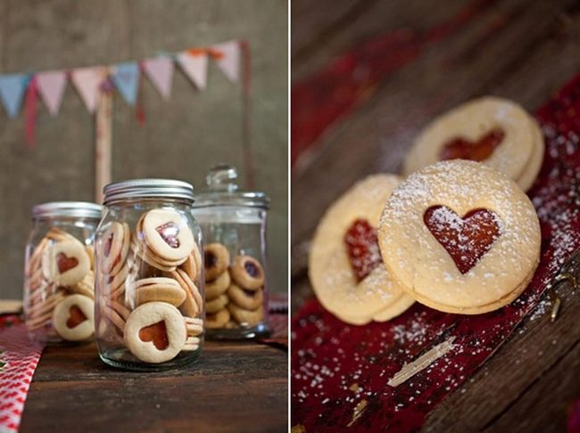 Red Jam Hearts In Glass