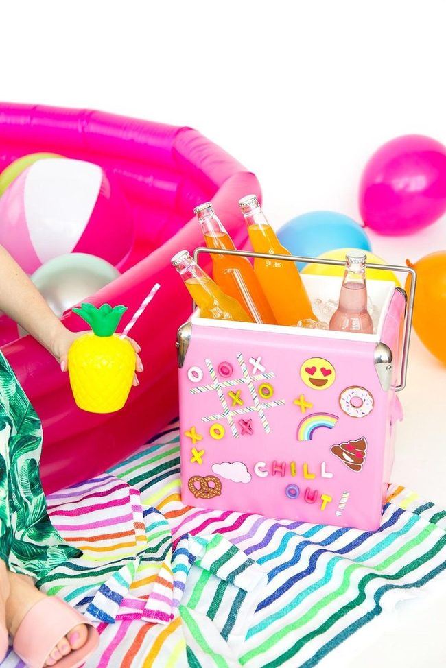 Pink Inflatable Pool Party
