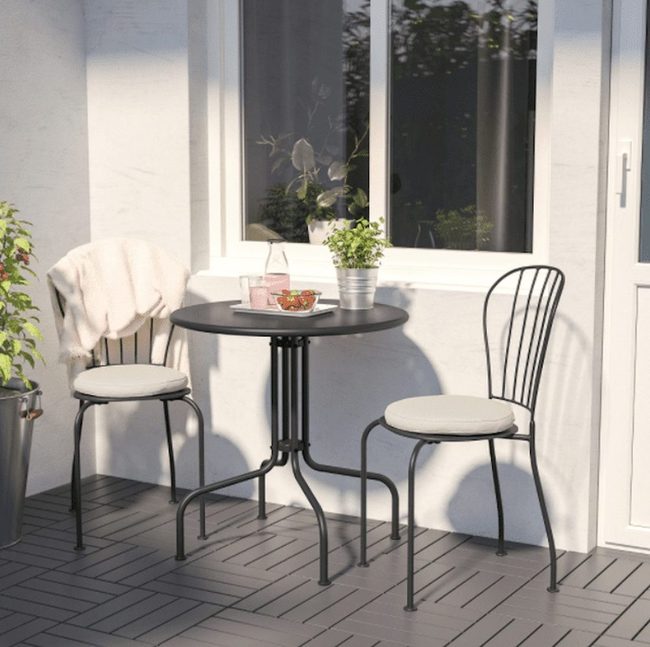 European Bistro Steel Dining Set