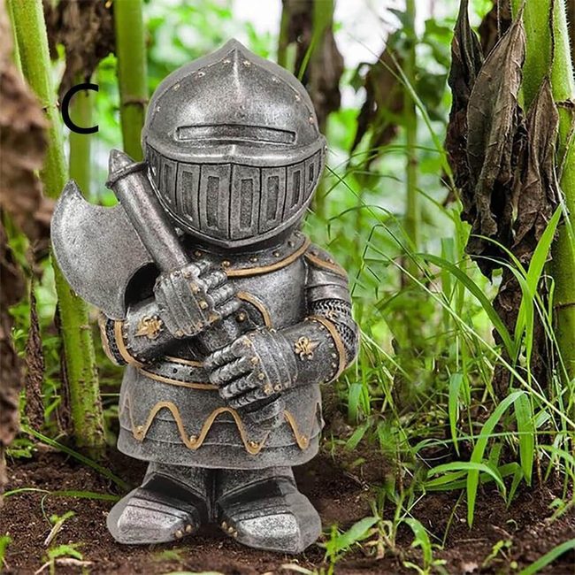 Medieval Resin Garden Knight