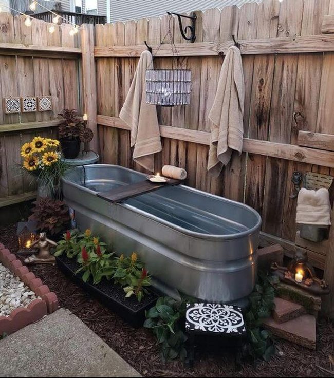 Galvanized Metal Water Trough