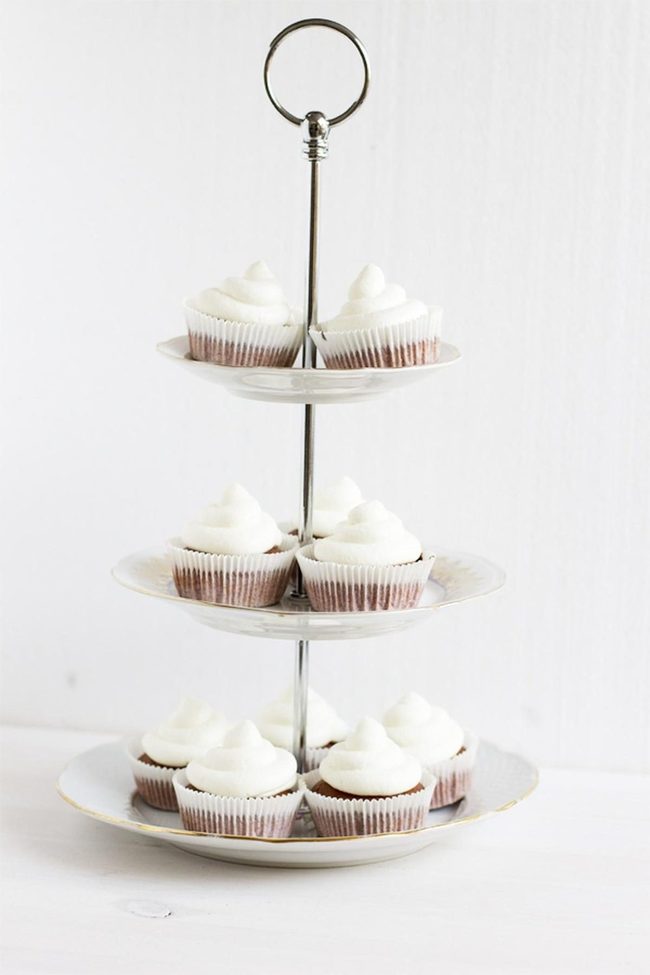 Metallic Chocolate Cupcake Tower