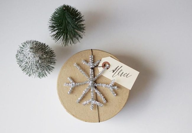 Frosted Pine Tree Ornaments