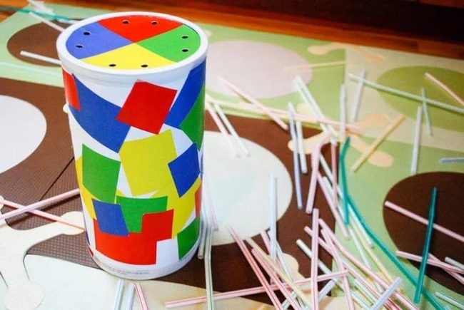 Colorful Straws Fine Motor Play