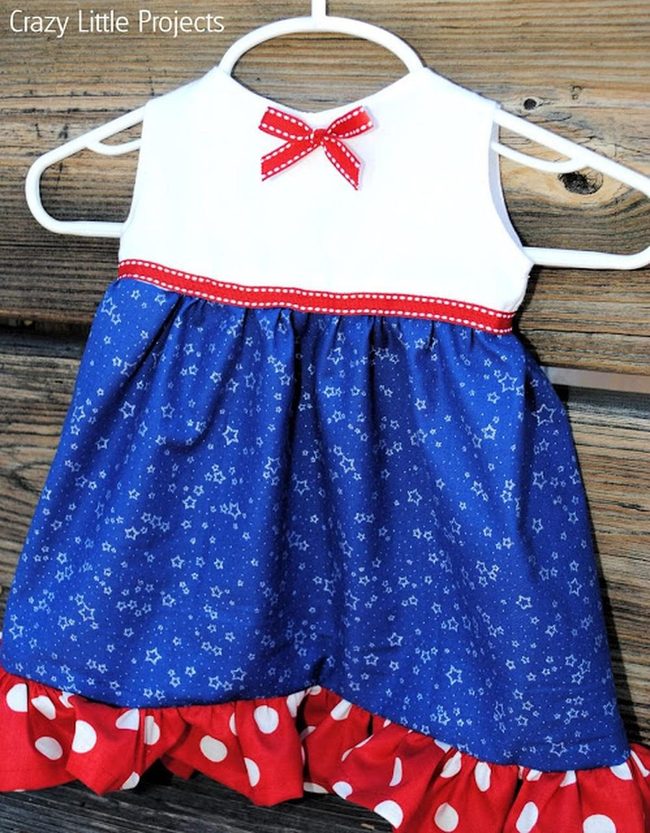 Blue Stars, Red Bows, White Ruffles