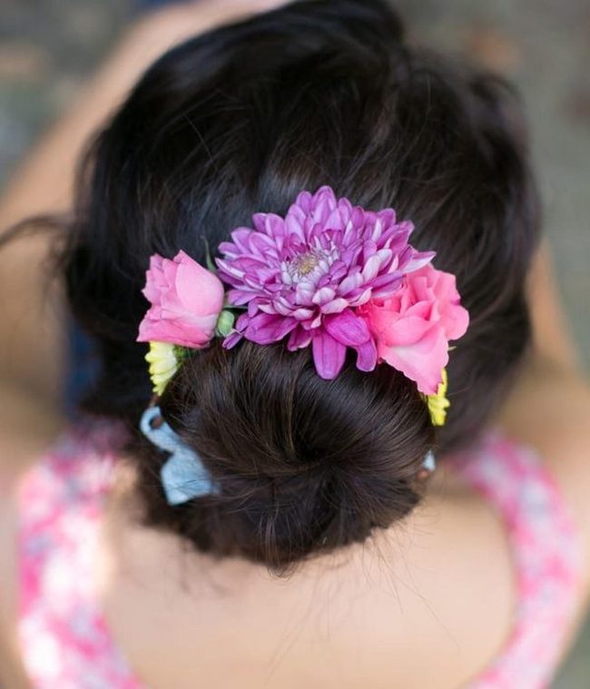 Floral Crown Pink Purple Petals