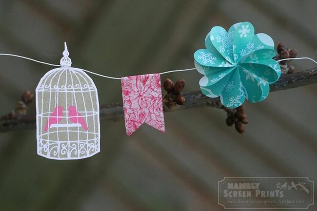 Pink Birds In White Cage