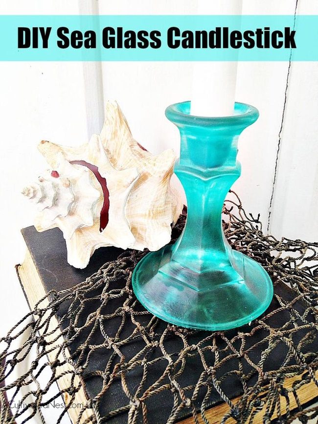Turquoise Glass Coastal Glow
