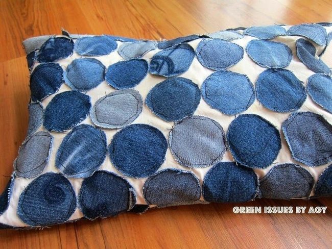 Denim Patchwork Pillow Refresh