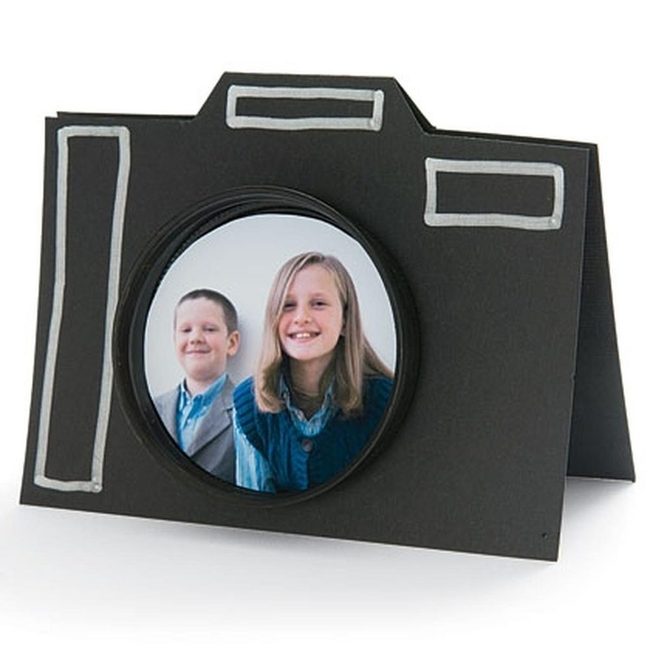 Black Camera Frame, White Details