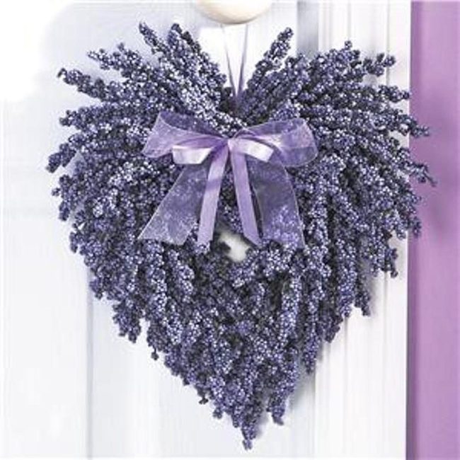 Purple Berry Heart Wreath