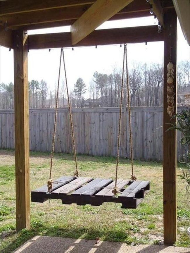 Wooden Rope Swing Seat