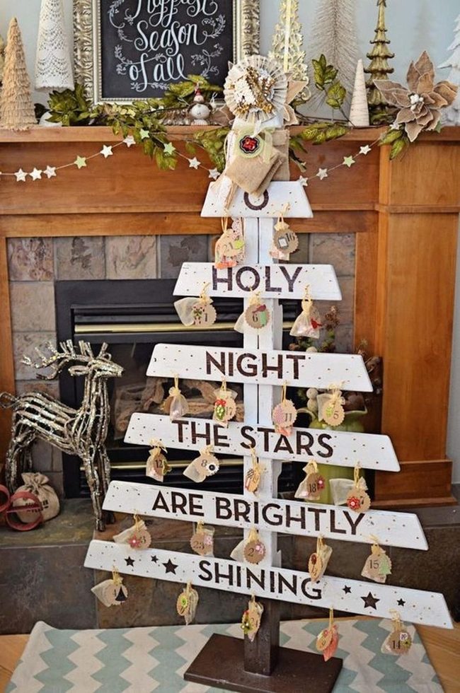 Wooden Tree, Glittery Reindeer, Painted Lyrics