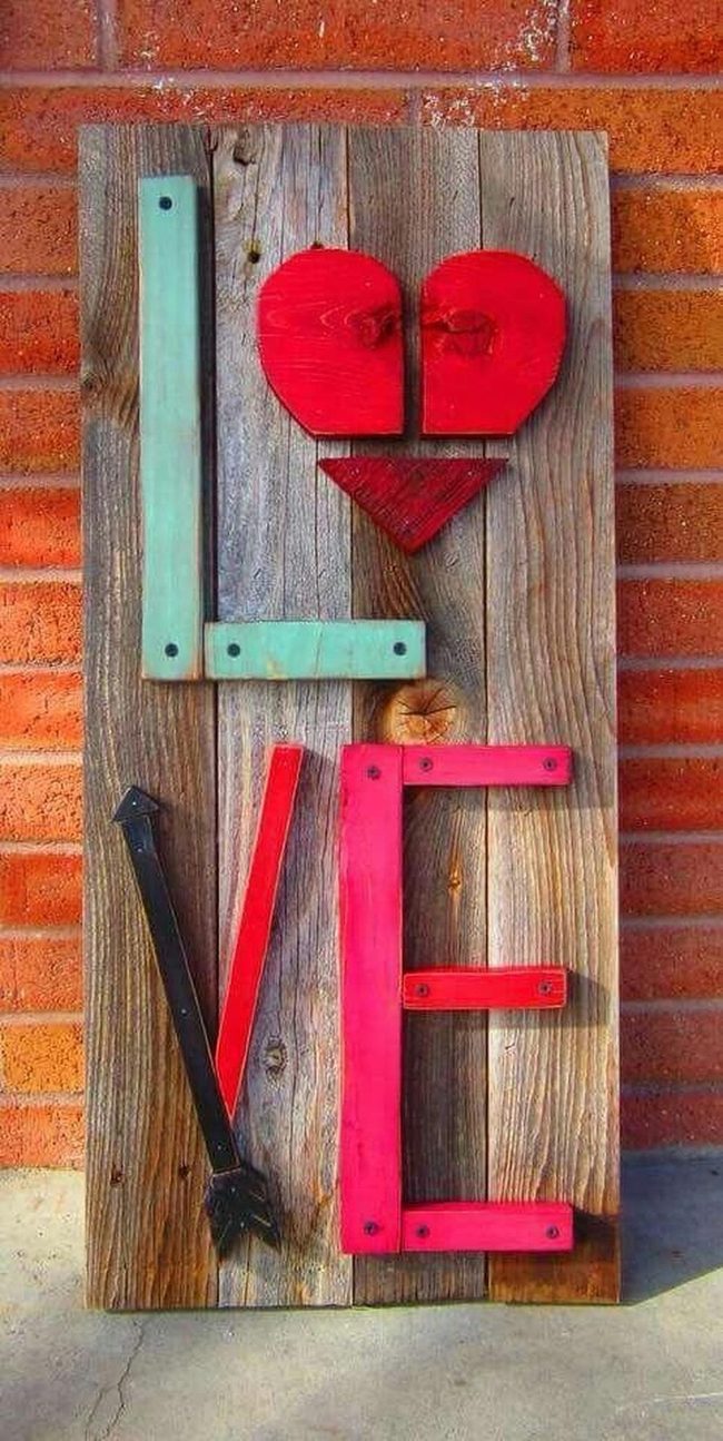 Weathered Wood Love Letters